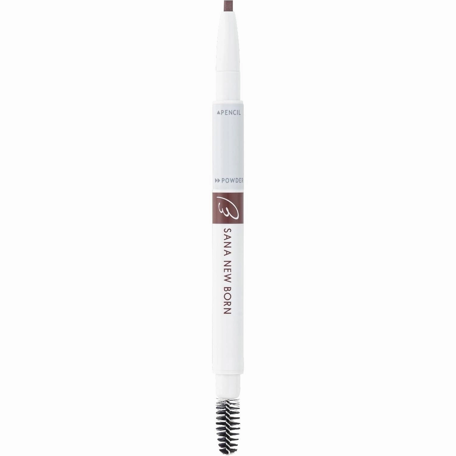 SANA NewBorn W Brow EX Eyebrow Pencil, Powder and Brush
