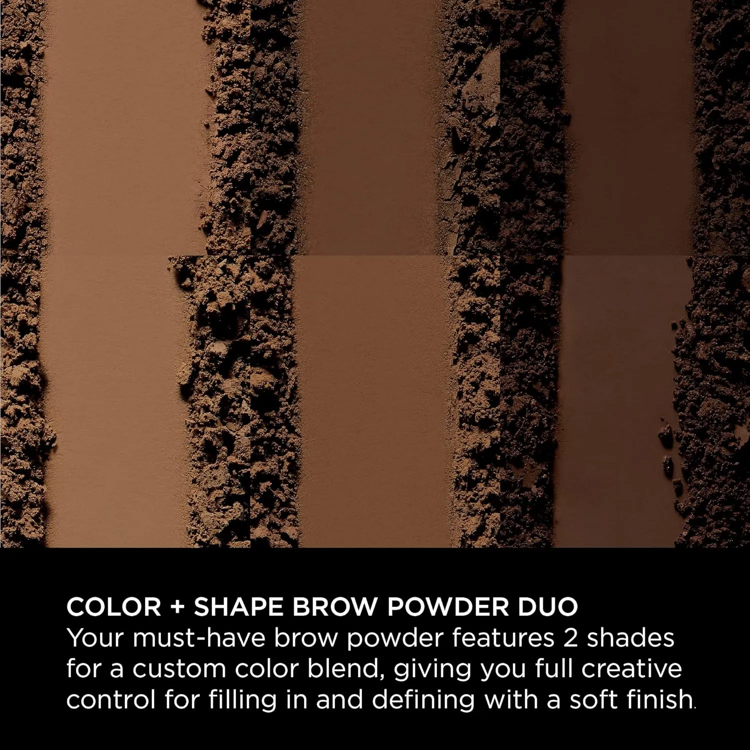 Sigma Beauty Color   Shape Brow Powder Duo - Eye Brow Palette for Natural, Defined Brows - Dark and Light Brow Powder to Tint and Highlight - Vegan, Paraban Free, Sulfate Free - Dark