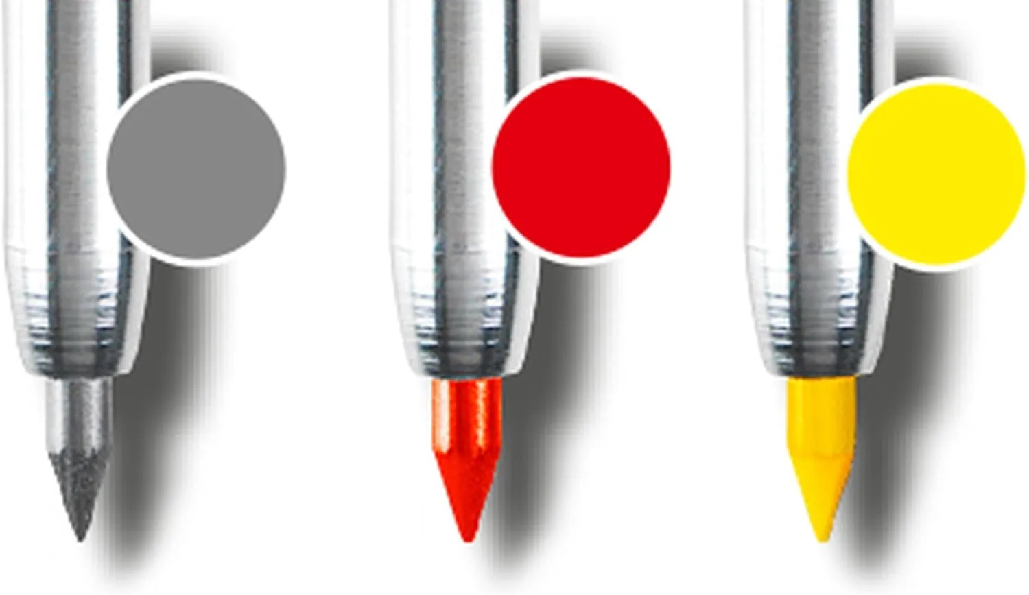 SOLA SC TLM2 Sola Deep Hole Marker Refills for TLM and TLM2 Universal Refill Set 2 x Red, 2 x Yellow, 2 x Black