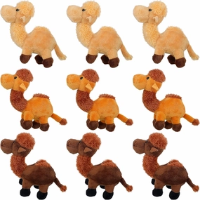 Sosation 9 Pack Camel Stuffed Animal Camel Plush Cute Doll Toy Soft Small Stuffed Hanging Ornaments for Keys Purse Backpack School Bags, DIY Birthday Party Favors, 5.5 x 2 Inches