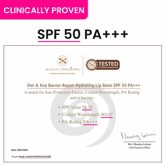 SPF 50  Barrier Repair Hydrating Lip Balm