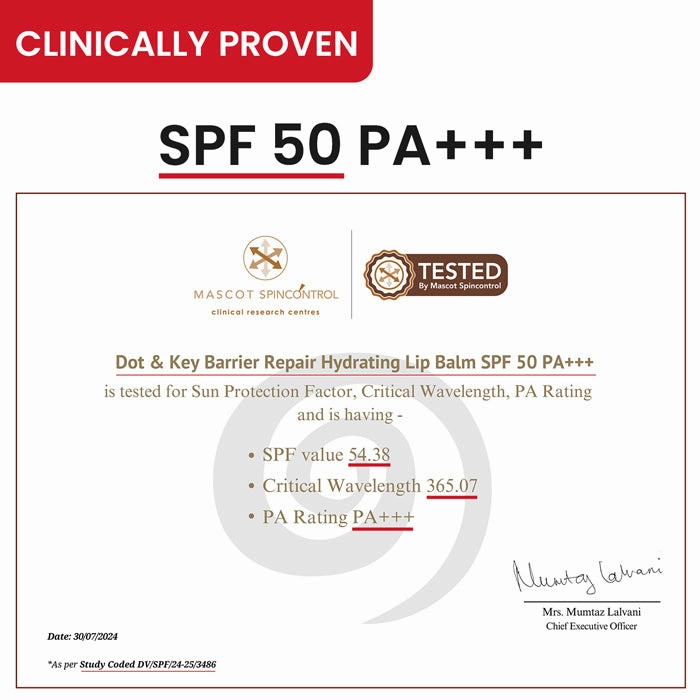 SPF 50  Barrier Repair Hydrating Lip Balm