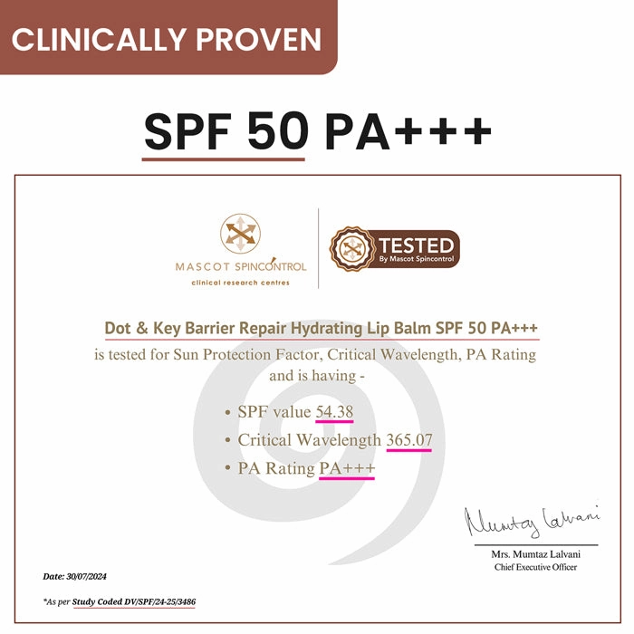 SPF 50  Barrier Repair Hydrating Lip Balm