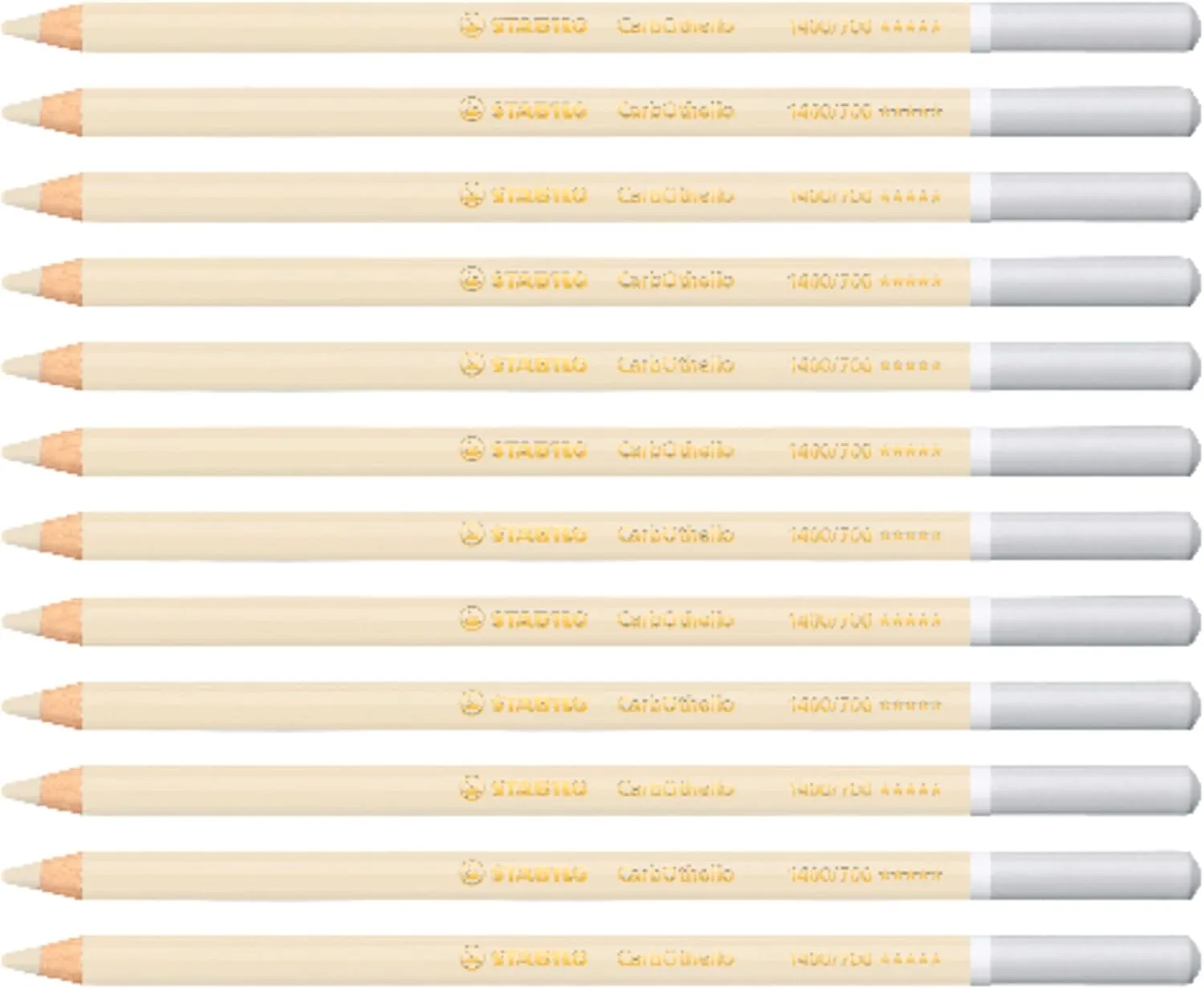 STABILO 140/700 "Carb0thello Chalk-Pastel" Colouring Pencil - Warm Grey 1 (Pack of 12)