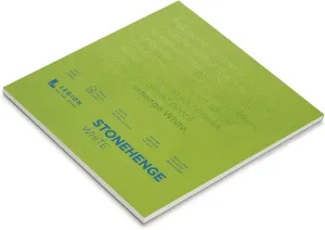 Stonehenge 100% Cotton Medium Weight Pad, White, 8 x 8 inches, 250gsm, 15 Sheets for Dry Media