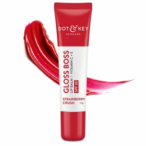 Strawberry Lip Balm (12gm) for Moisturization | Soft and Naturally Pink Lips |Tinted Lip Balm with SPF 30 & Vitamin C   E | Fades Lip Pigmentation| Lipbalm for Dry & Dark Lips | Lip Balm for Women