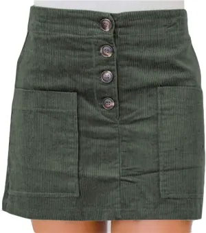 Susupeng Women High Waist Soft Faux Suede Button Down Skirt Slim Back Zip Side Pocket Mini Skirts