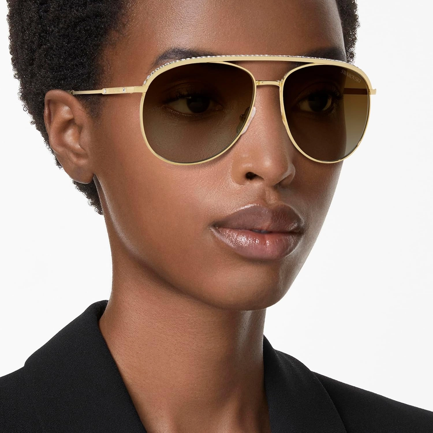 Swarovski Women's Sk7005 Aviator Sunglasses