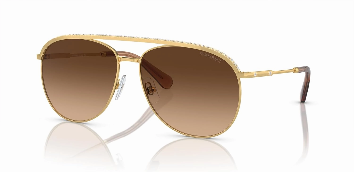 Swarovski Women's Sk7005 Aviator Sunglasses
