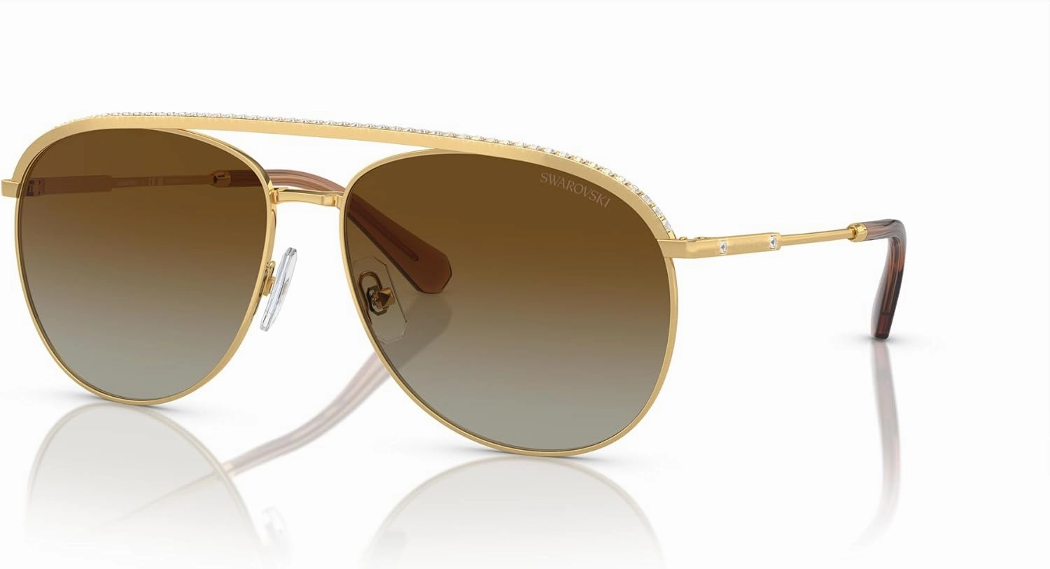 Swarovski Women's Sk7005 Aviator Sunglasses