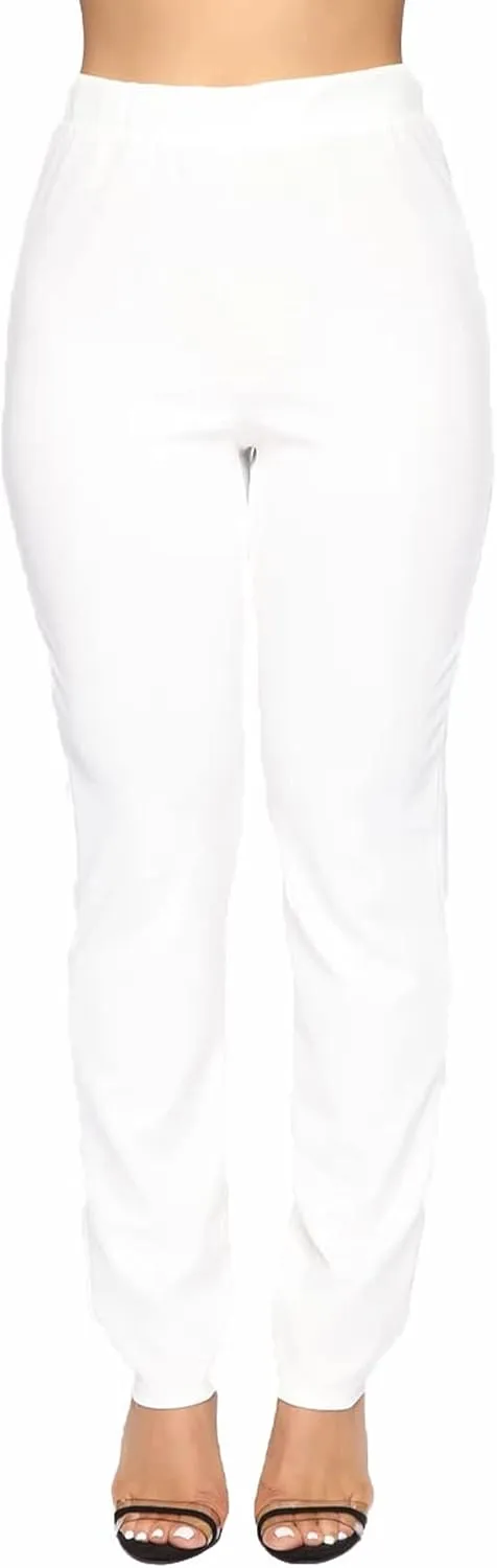 Tcremisa Women's Casual Pants Suit 2 Piece Business Outfits Solid Long Sleeve Blazer and Pencil Pant Sets