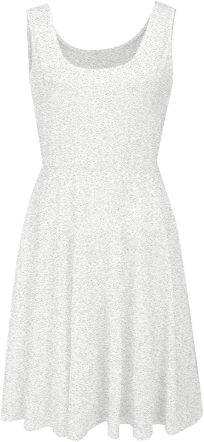 Tennis Short Dress for Women High Neck Knee Length Slim Sleeveless Tummy Control Cute Workout Summer Dresses