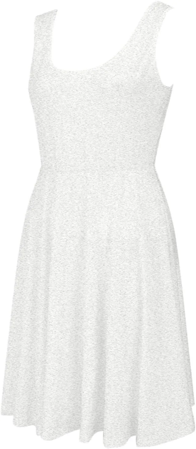 Tennis Short Dress for Women High Neck Knee Length Slim Sleeveless Tummy Control Cute Workout Summer Dresses