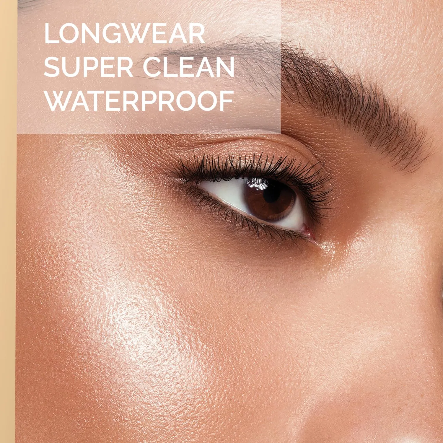 The G.O.A.T Waterproof Mascara - Clean, Nontoxic, Vegan, Smudge Proof, Sweatproof, Sustainable, Infuse lashes with Peptides & Hyaluronic Acid, Volumizing & Amplifying