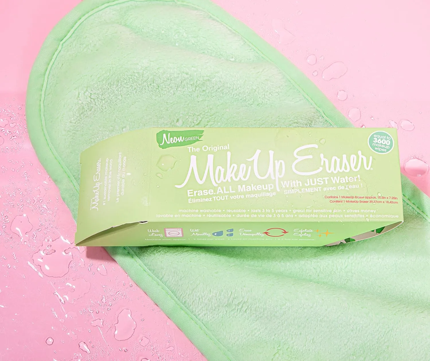 The Original MakeUp Eraser PRO, Effortlessly Remove All Makeup Using Only Water, Including Waterproof Mascara, Eyeliner, Foundation, Lipstick, Sunscreen