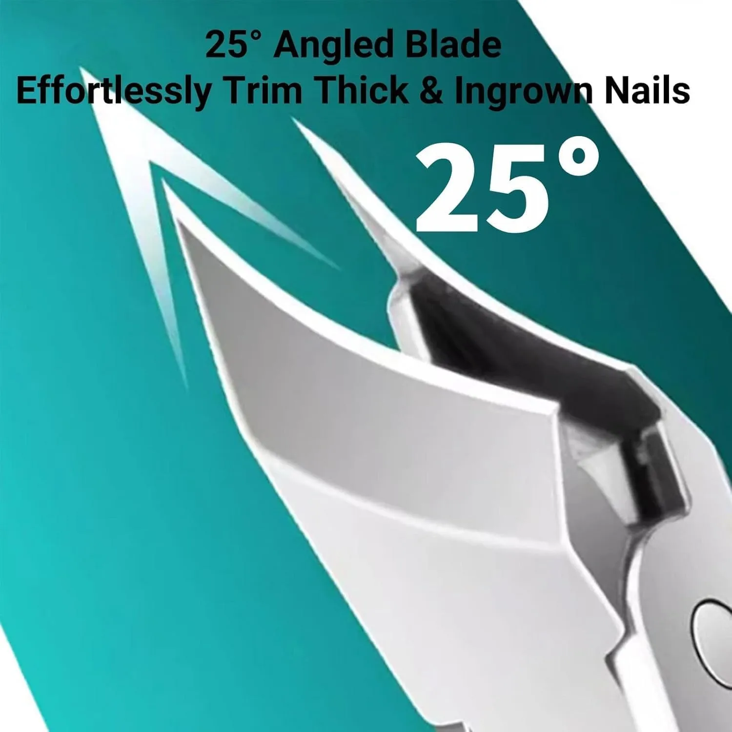 Three Sets of Eagle Beak Beveled Nail Clippers, Eagle Beak Nail Clippers, Super Sharp Oblique NailClippers, Wide Jaw Opening Anti-Splash Slanted for Easy Grooming (Green)