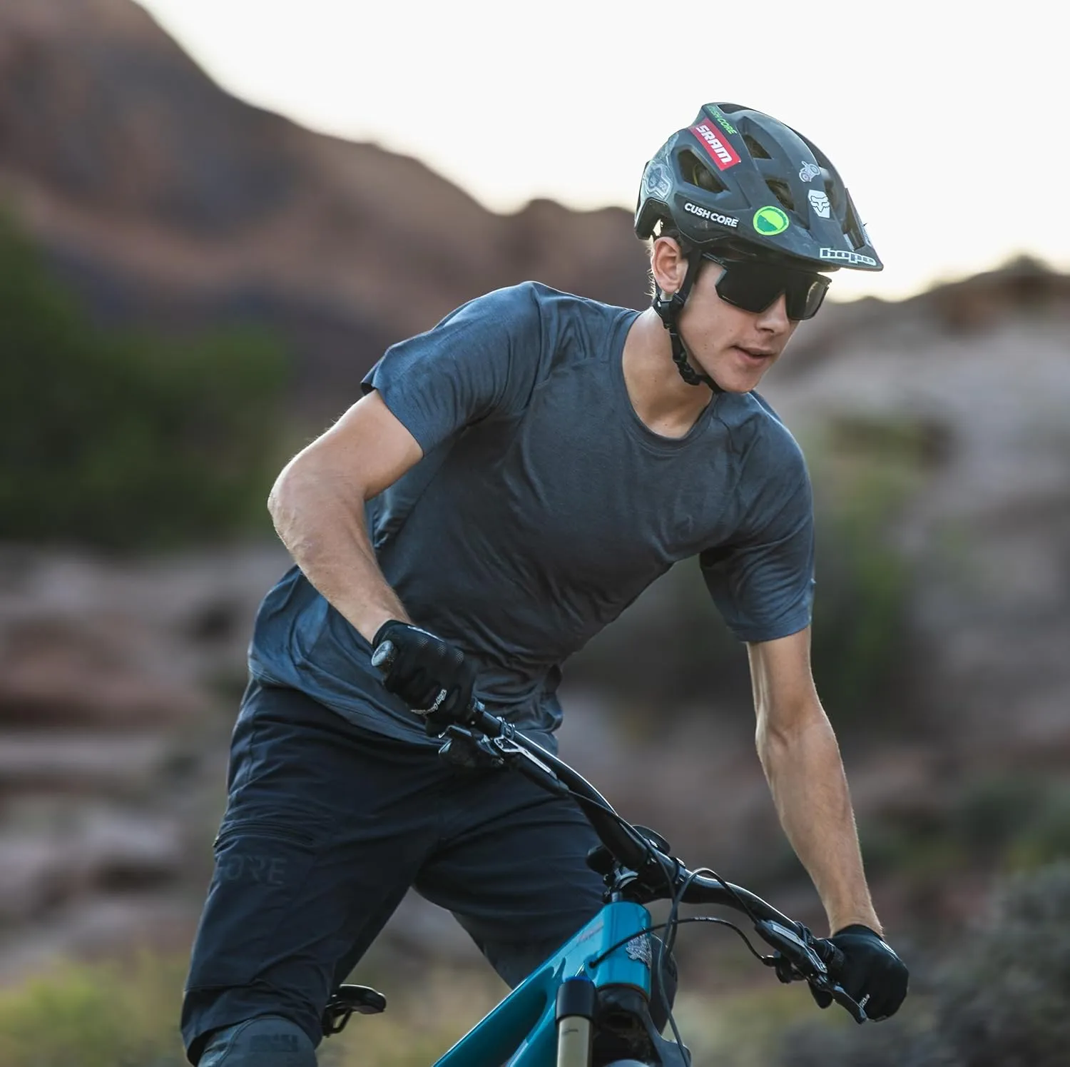 Tifosi Moab Cycling Glasses - Ideal For Cycling (Gravel, MTB & Road), Baseball & Pickleball - Shatterproof Polycarbonate Lens