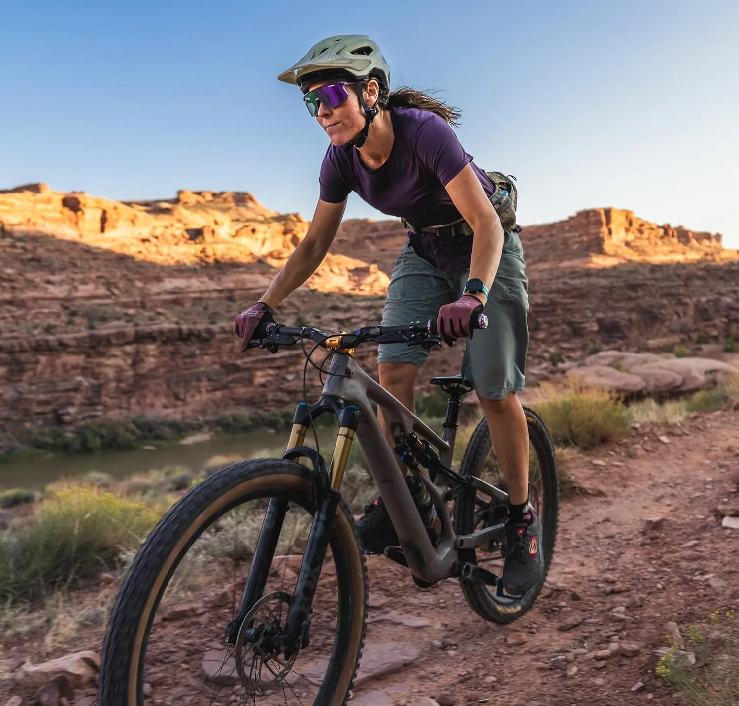 Tifosi Moab Cycling Glasses - Ideal For Cycling (Gravel, MTB & Road), Baseball & Pickleball - Shatterproof Polycarbonate Lens