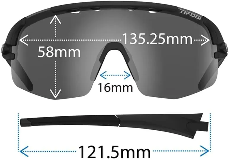 Tifosi Optics Sledge Lite Sunglasses - Ideal For Cycling (Road, Gravel, MTB), Baseball & Softball