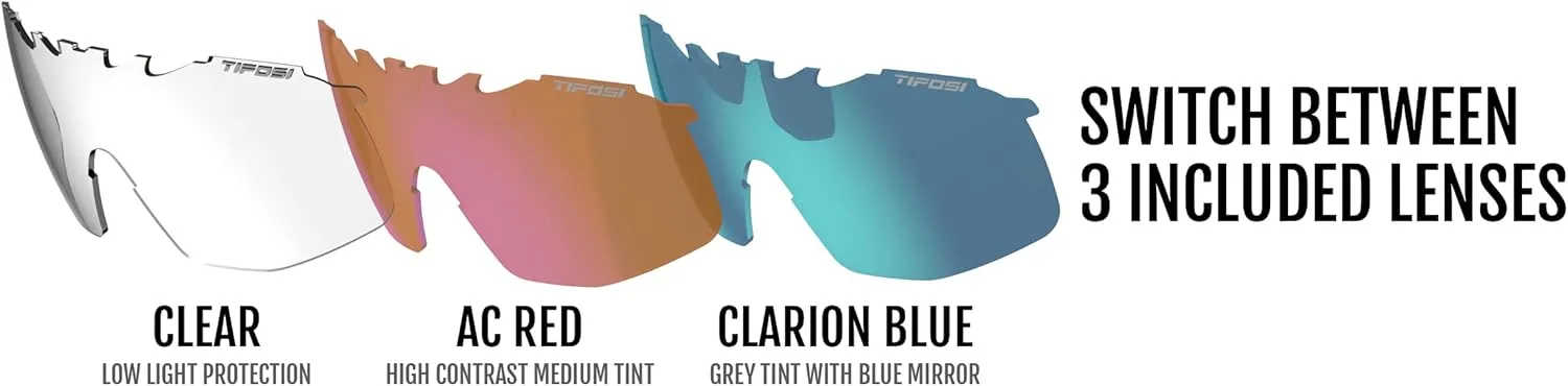 Tifosi Optics Sledge Lite Sunglasses - Ideal For Cycling (Road, Gravel, MTB), Baseball & Softball