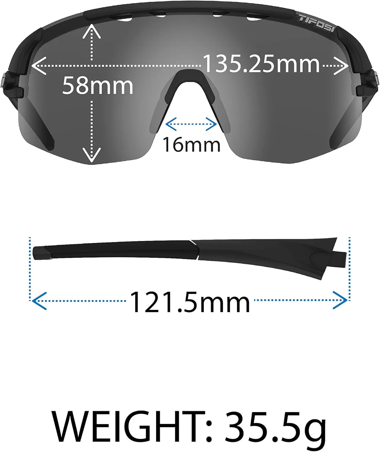 Tifosi Optics Sledge Lite Sunglasses - Ideal For Cycling (Road, Gravel, MTB), Baseball & Softball