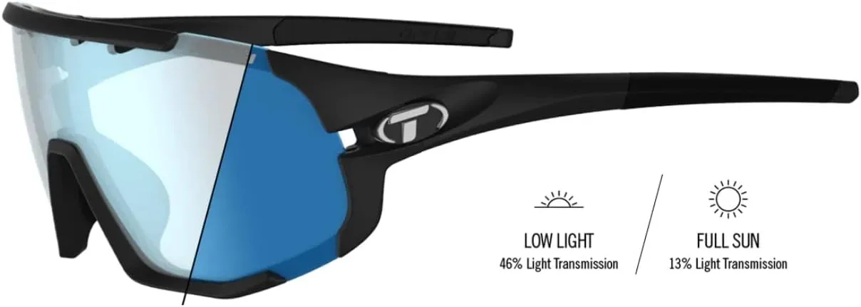 Tifosi Sledge Cycling Sunglasses Unisex w/Interchange & Photochromic Lens Options-For Road, Gravel, MTB & Baseball