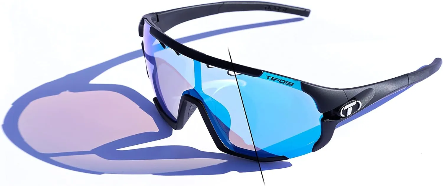 Tifosi Sledge Cycling Sunglasses Unisex w/Interchange & Photochromic Lens Options-For Road, Gravel, MTB & Baseball