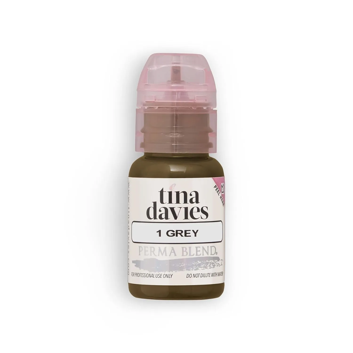 Tina Davies Professional X Perma Blend Brow Pigment - Permanent Eyebrow Makeup - Colours Heal True to Tone - High Retention - Grey, 1/2oz