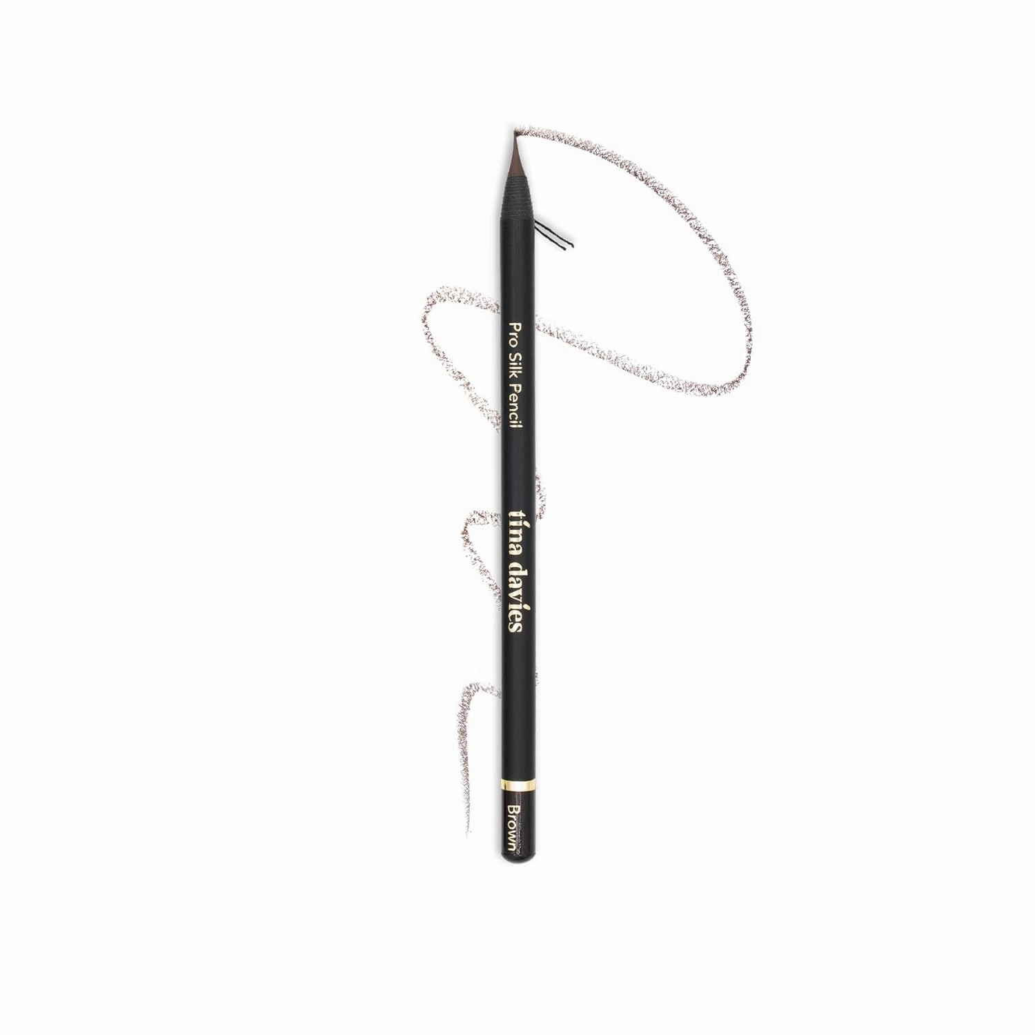 Tina Davies Pro Silk Pencil - Pre-Draw Eyebrow Pencil for Microblading - Smooth Pro Brow Pencil - Permanent Make Up Accessories - Brown (3 Pack)