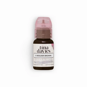 Tina Davies Professional X Perma Blend Brow Pigment - Permanent Eyebrow Makeup - Colours Heal True to Tone - High Retention - Bolder Brown, 1/2oz