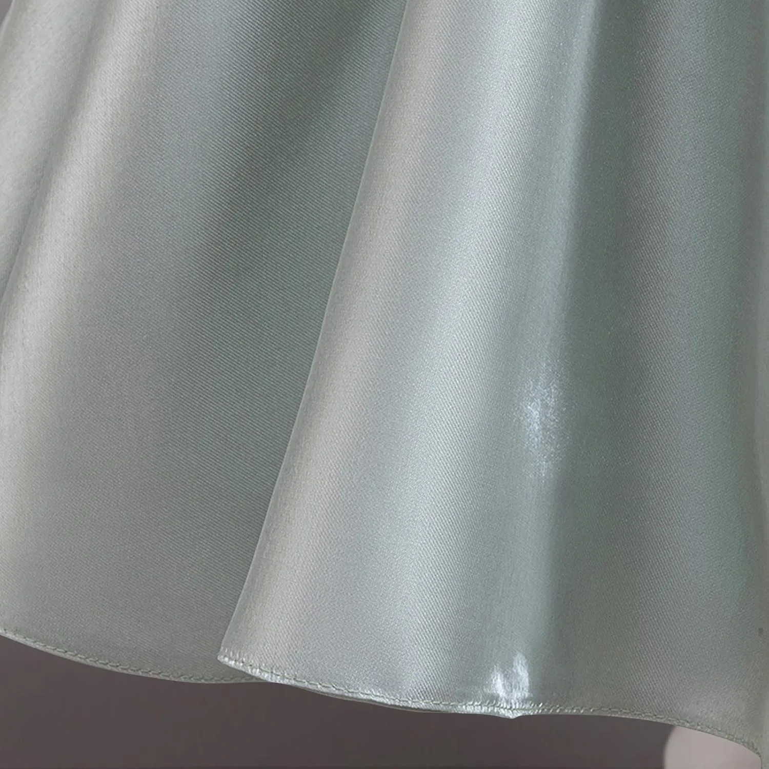 Toddler Baby Flower Girls Fultter Sleeve Satin A-Line Dress Princess Pageant Wedding Birthday Party Gown for 0-6 Years