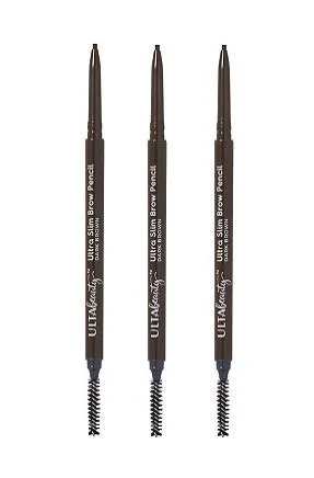 Ulta Beauty 3 Pack Ultra Slim Brow Pencil. Dark Brown. Size 0.003 oz