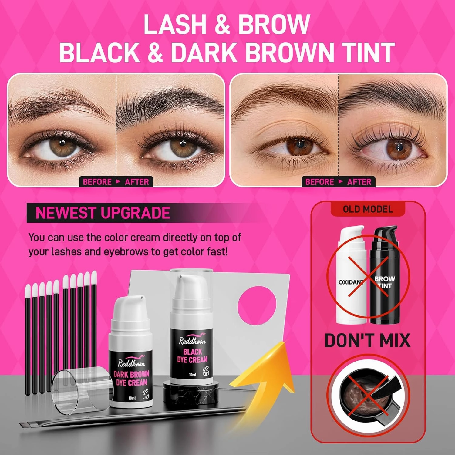 Upgraded Lash Lift & Brow Lamination 6 IN 1, Instant Eyebrow Lamination Kit for Trendy Fuller, Quick Curling Perming & Voluminous Lashes with All Tools, Eyelash Perm Kit for Salon & Home Use