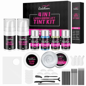 Upgraded Lash Lift & Brow Lamination 6 IN 1, Instant Eyebrow Lamination Kit for Trendy Fuller, Quick Curling Perming & Voluminous Lashes with All Tools, Eyelash Perm Kit for Salon & Home Use