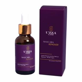 UZZA Lash Gentle Eye Makeup Remover - Waterproof Mascara Remover for Sensitive Eyes - Natural Make up Remover - Cleanser Liquid 1oz
