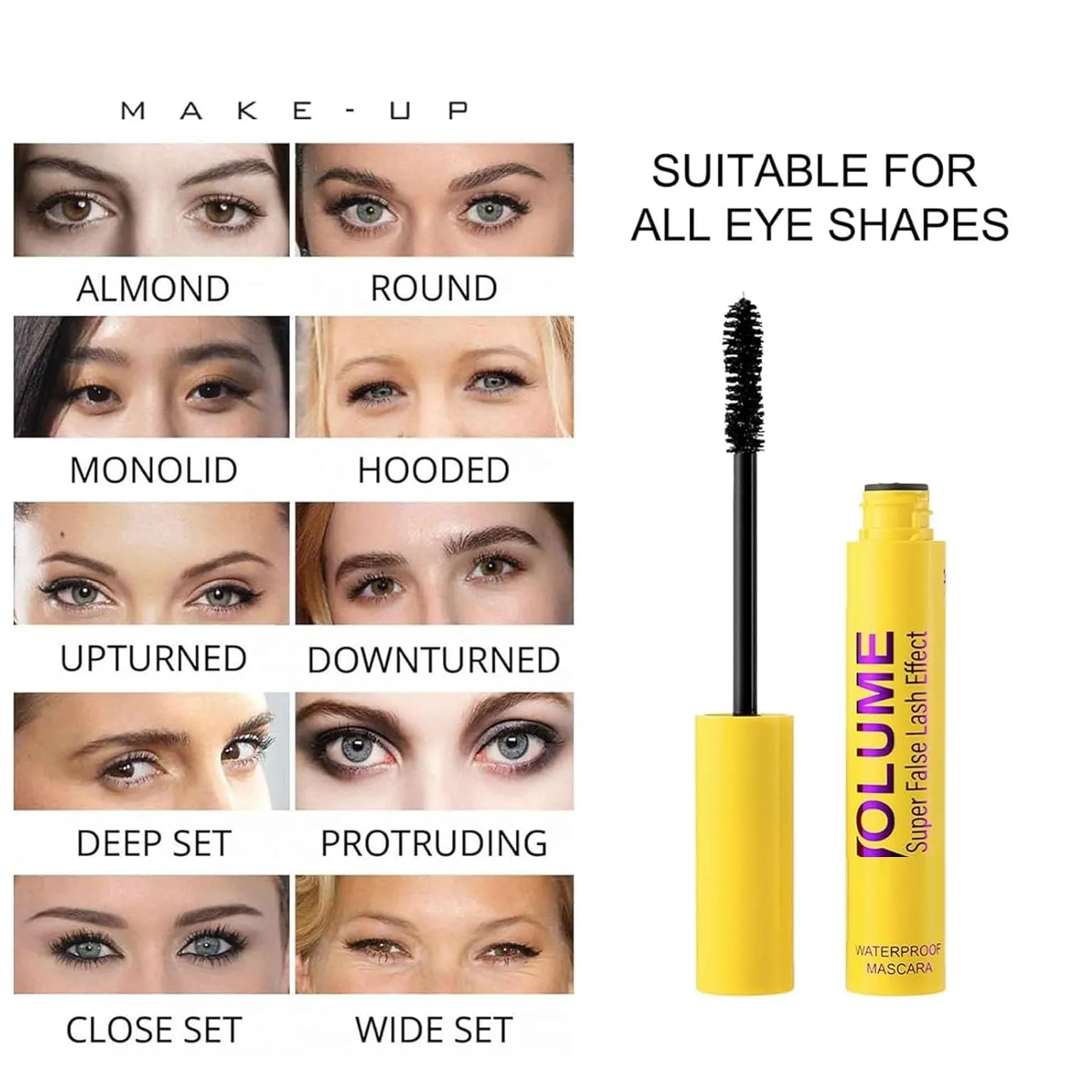 Volume And Length Formula For Bold, Separated Lashes, Black Volume Super False Lash Effect Mascara, Can Be Layered To Boost Curl (1pcs)