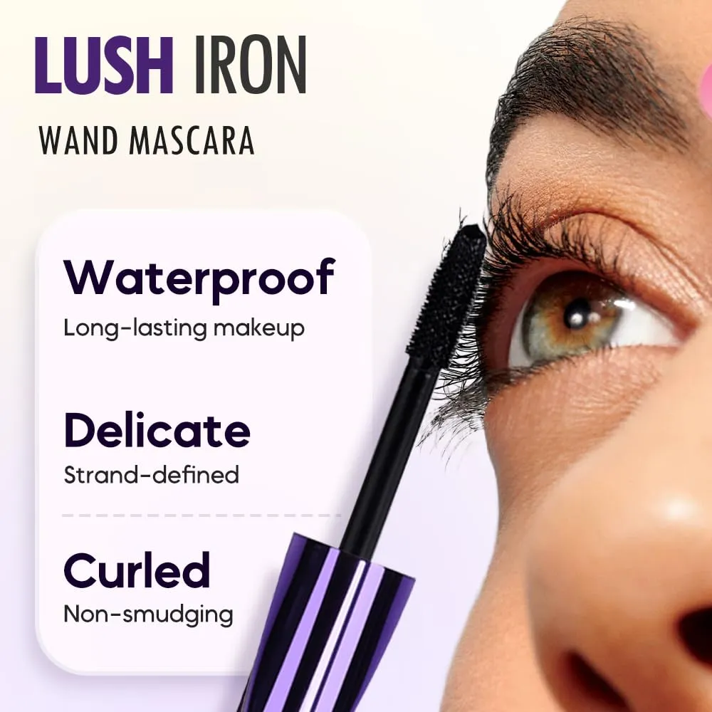 Waterproof 5D Extreme Volume Lash Mascara, Purple Mascara for Eyelashes, Length Waterproof,Natural Curling for Women Eye Makeup (Purple)