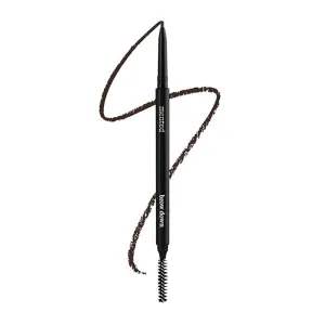 Waterproof Eyebrow Pen with Brush, Brow Pencil & Lash Spoolies for Eyelash Extensions, Eye Brow Pencils for Women, Eyelash Brush & Spoolie Combo, Eyebrow Makeup Tool Set, Brow Down (Deep Brown)