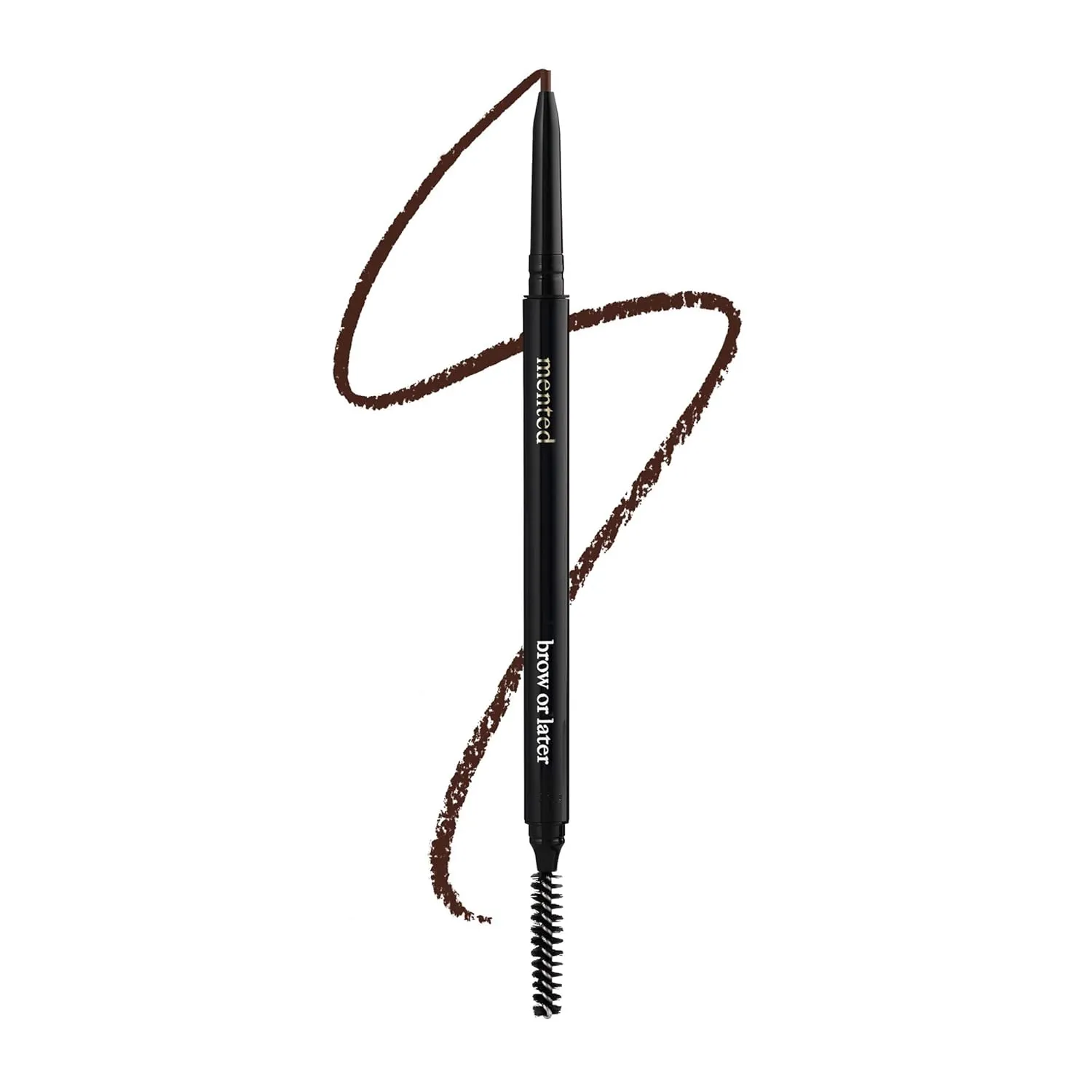 Waterproof Eyebrow Pen with Brush, Brow Pencil & Lash Spoolies for Eyelash Extensions, Eye Brow Pencils for Women, Eyelash Brush & Spoolie Combo, Eyebrow Makeup Tool Set, Brow Or Later (Medium Brown)
