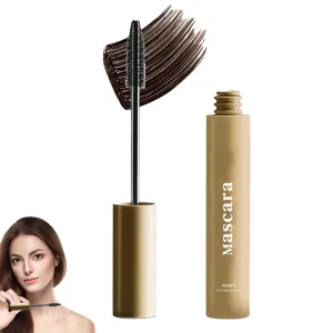 Waterproof Lash Extensions Mascara, 2025 Upgraded Brown Long Lasting Curling Eyelash Iron Wand Mascara for Older Women Volumizing & Lengthening Eyes Makeup (Brown)