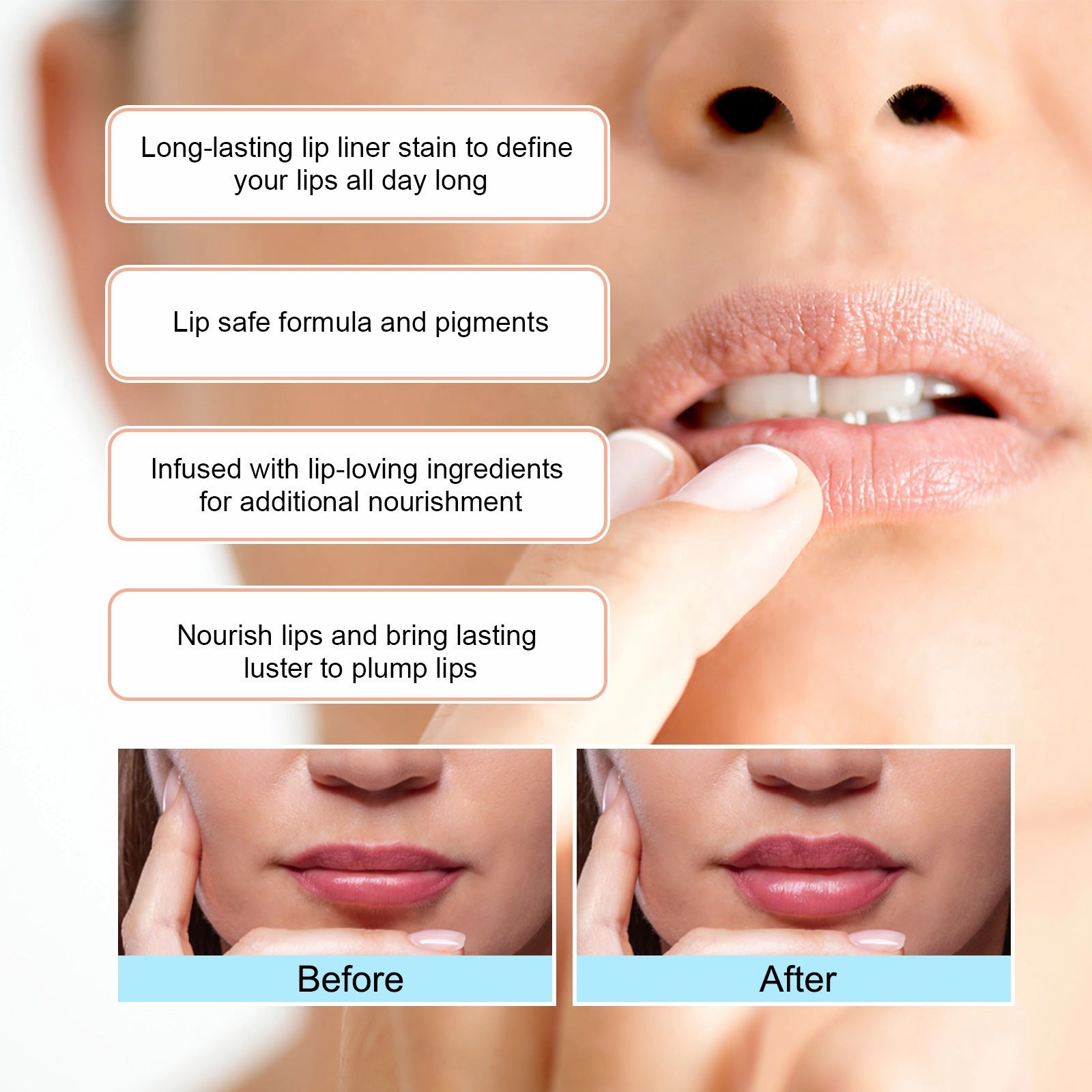 Waterproof Stripping Lip Liner – Long-Lasting Lip Outline for Perfect Definition