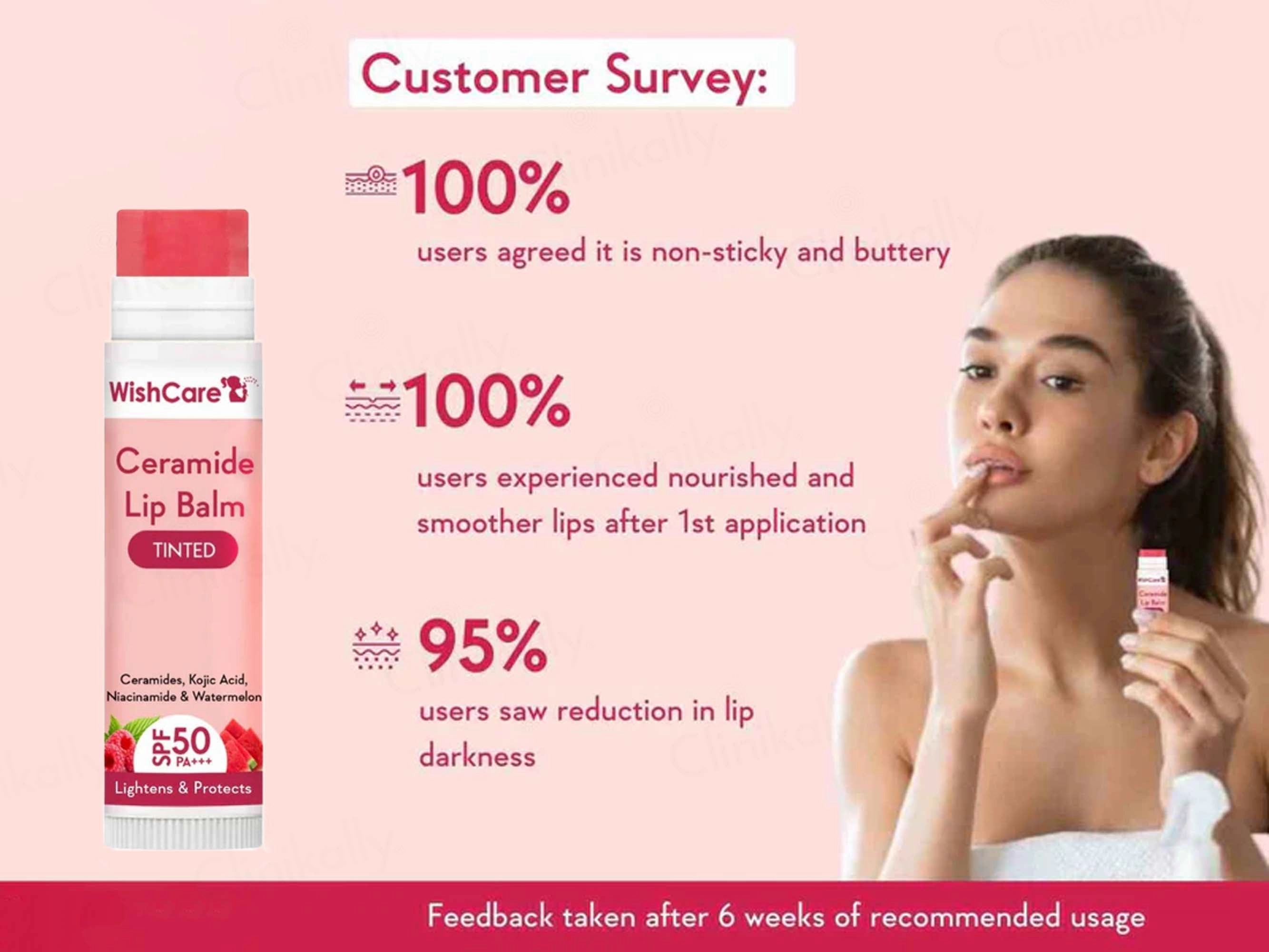 WishCare Ceramide Lip Balm - Tinted SPF 50 PA   