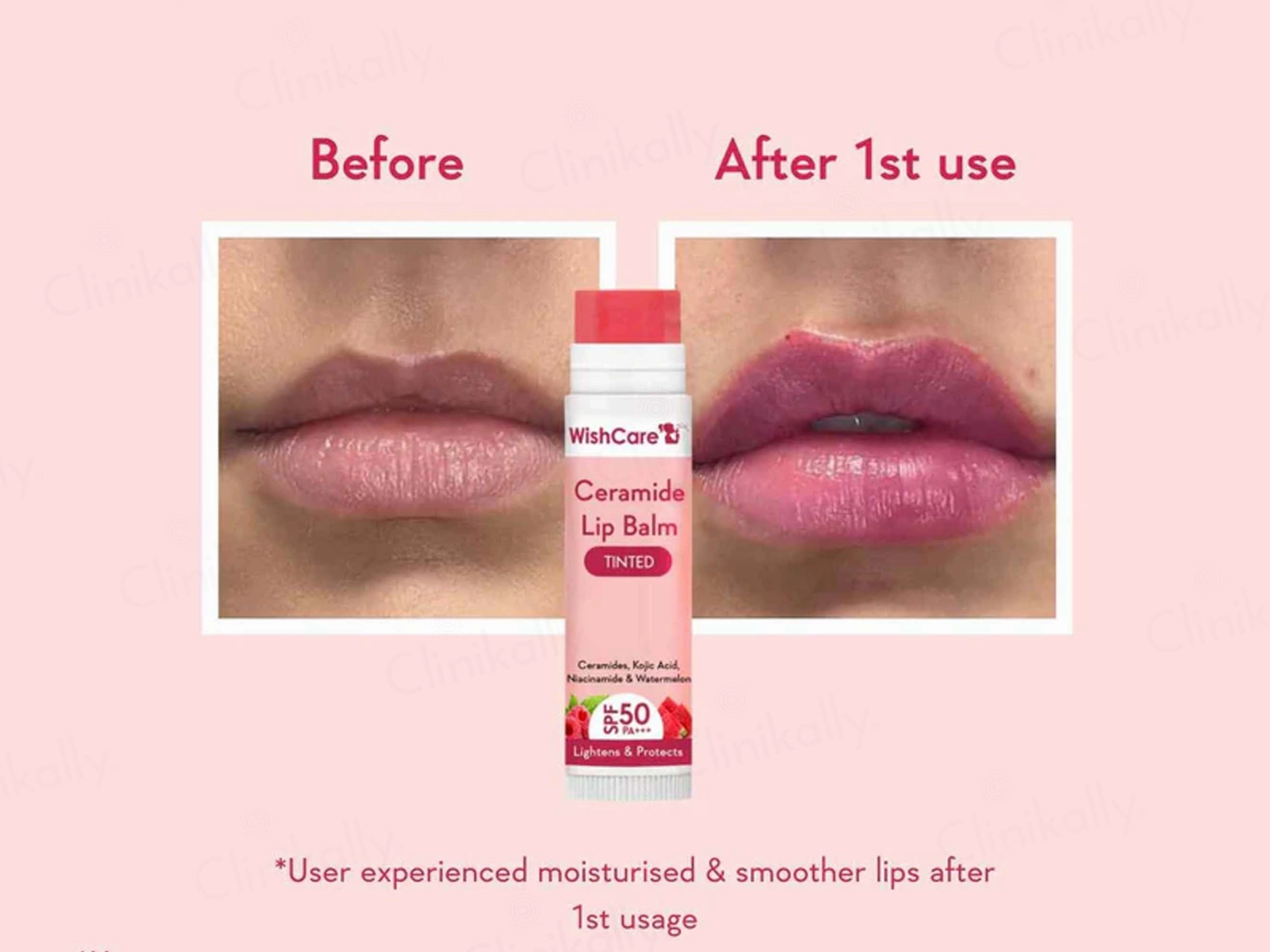 WishCare Ceramide Lip Balm - Tinted SPF 50 PA   