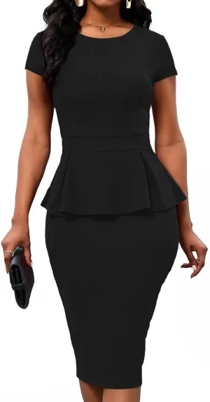 Women 2 Piece Skirt Set Short Sleeve Pencil Skirt Suits Business Church Suit Sexy Summer Birthday Outfits