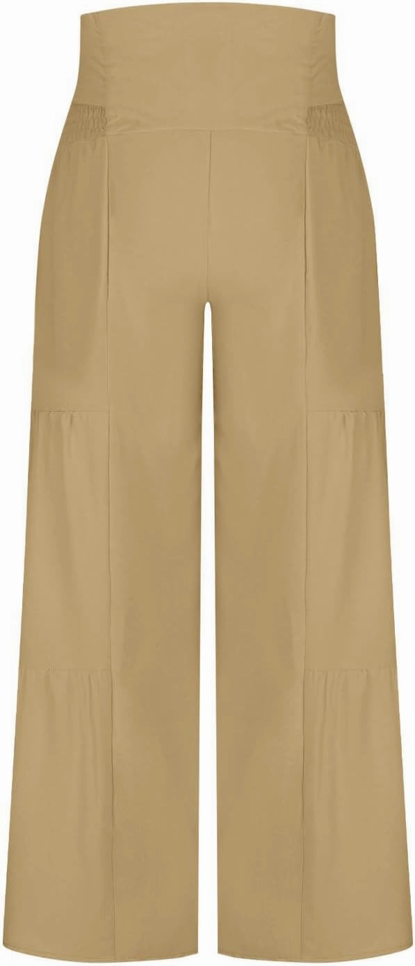 Women's Wide Leg Lounge Pants Business Casual High Waisted Flowy Palazzo Trouser Summer Trendy Bowknot Beach Pants