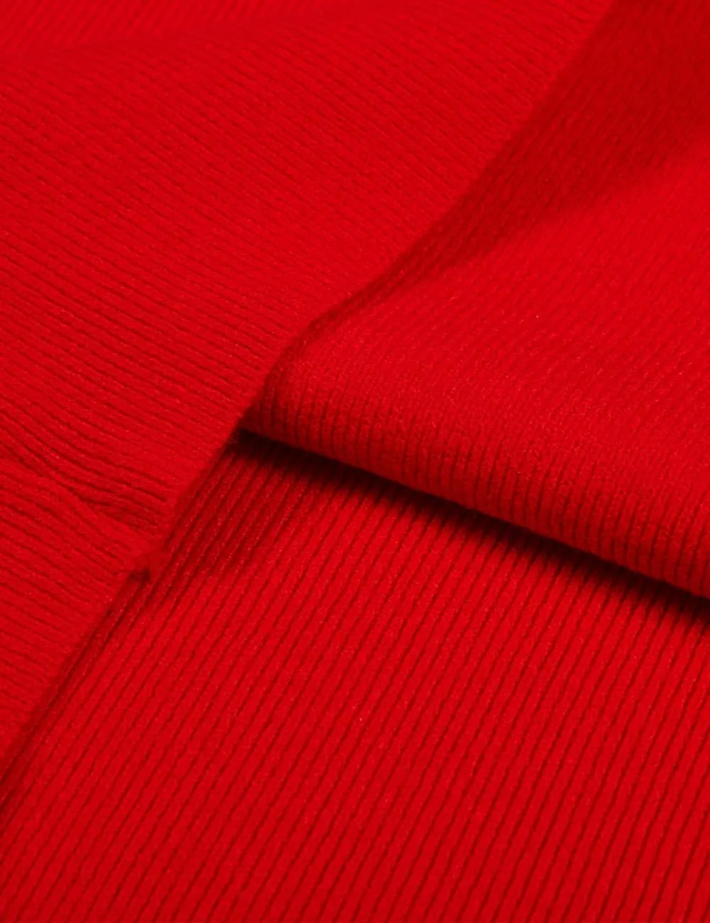 Womens Knee Length Knitted Ribbed Winter Turtleneck Bodycon Sweater Dresses 7628