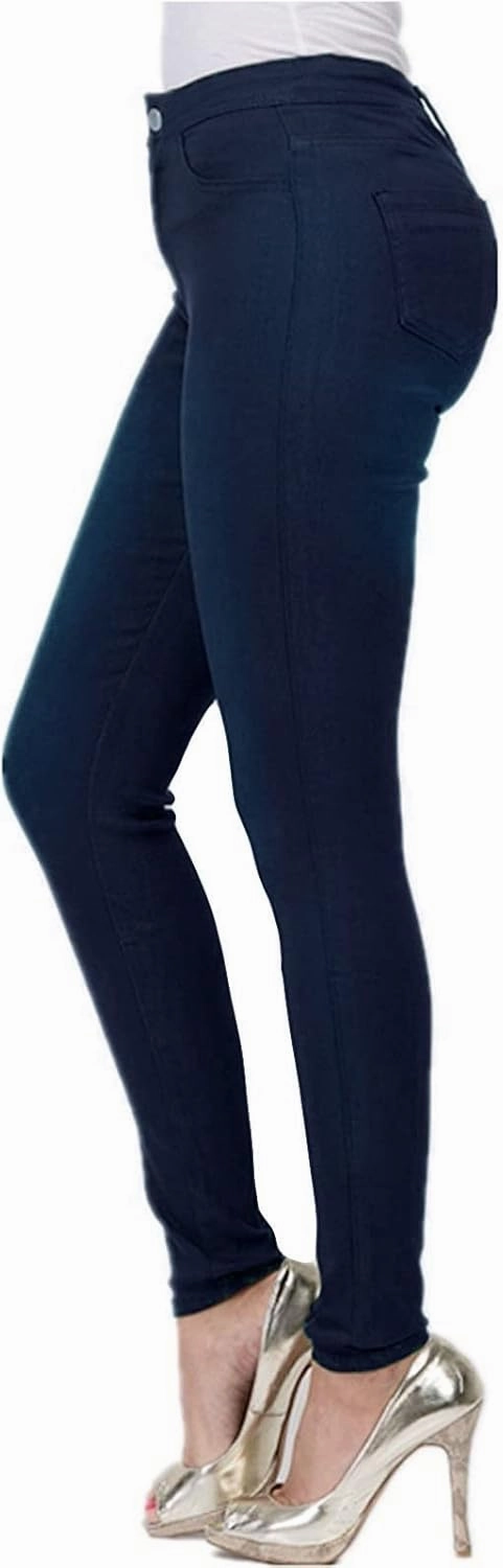 Womens Stretch Jeggings with Pockets Ripped High Waisted Classic Butt Lifting Yoga Leggings Fitted Denim Ankle Jeans