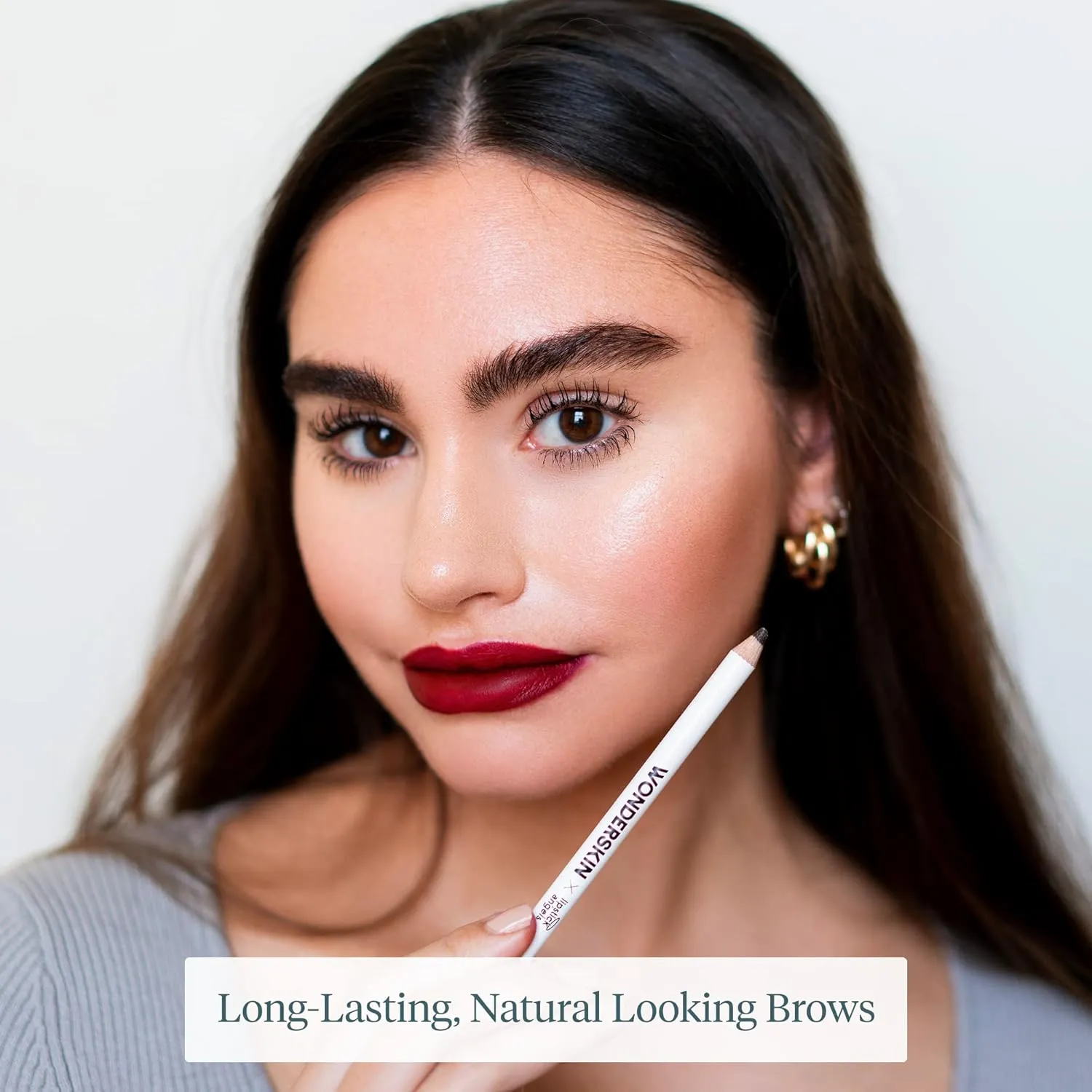 WONDERSKIN Eyebrow Pencil - Sharpenable Brow Pencil For Natural Looking Brows, Brown Eye Makeup, Long Lasting Eyebrow Pomade (Blonde)