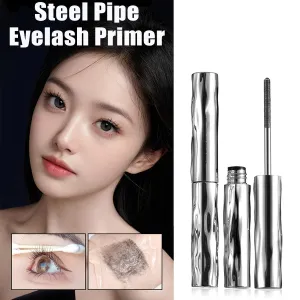 XIRUJNFD Steel Pipe Eyelash Primer, Iron Wand Mascara, 3D Curls, Waterproof, Long-Lasting, Precise Application (2 Pcs)