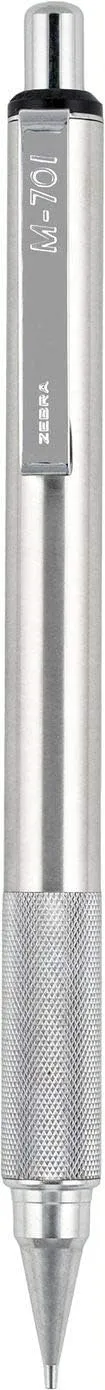 Zebra Pen G-750 and M-701 Retractable Gel Pen/Pencil Gift Set, Premium Metal Barrel, Medium/Fine Point, 0.7mm, 2-Pack (10512)